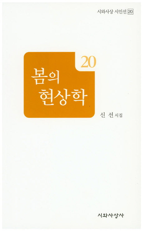 봄의 현상학(시와사상 시인선 20)