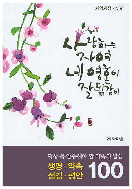 약속의 말씀 100선: 생명 약속 섬김 평안(평생 꼭 기억해야 할)(개역개정판)