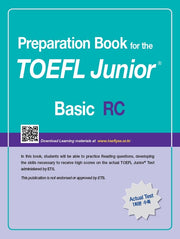 TOEFL Junior Test RC Basic(Preparation Book for the)(개정판)