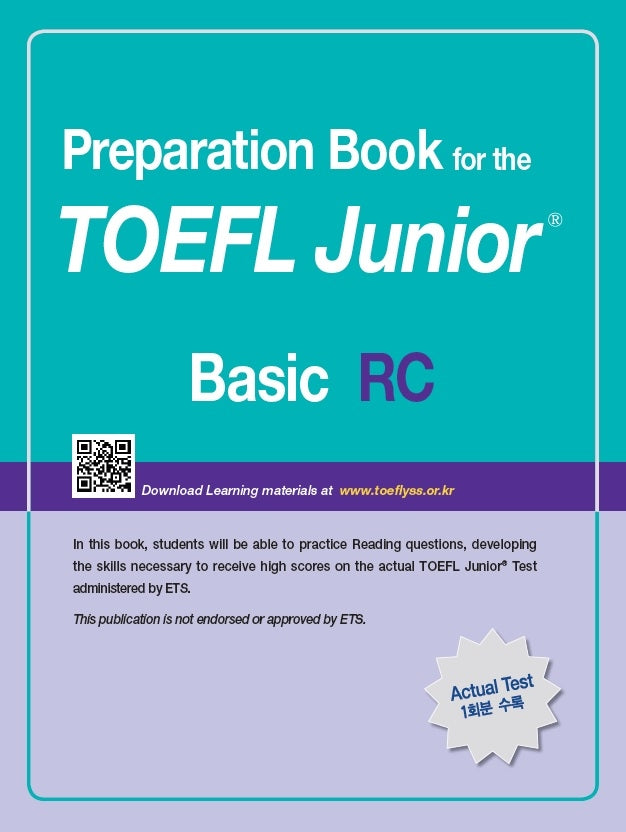 TOEFL Junior Test RC Basic(Preparation Book for the)(개정판)
