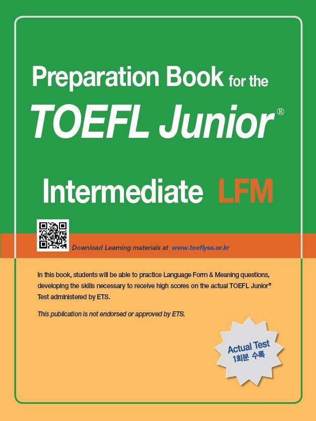 TOEFL Junior Test LFM: Intermediate(Preparation Book for the)(개정판)