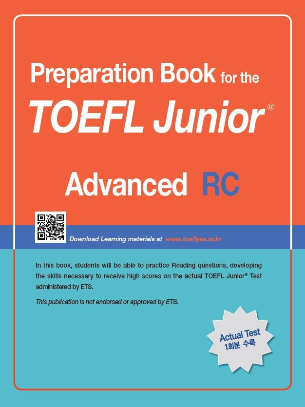 TOEFL Junior Test RC: Advanced(Preparation Book for the)(개정판)