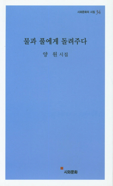 물과 풀에게 돌려주다(시와문화의 시집 34)