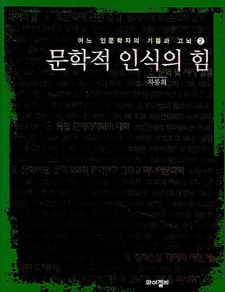 문학적 인식의 힘(어느 인문학자의 기쁨과 고뇌 2)(반양장)