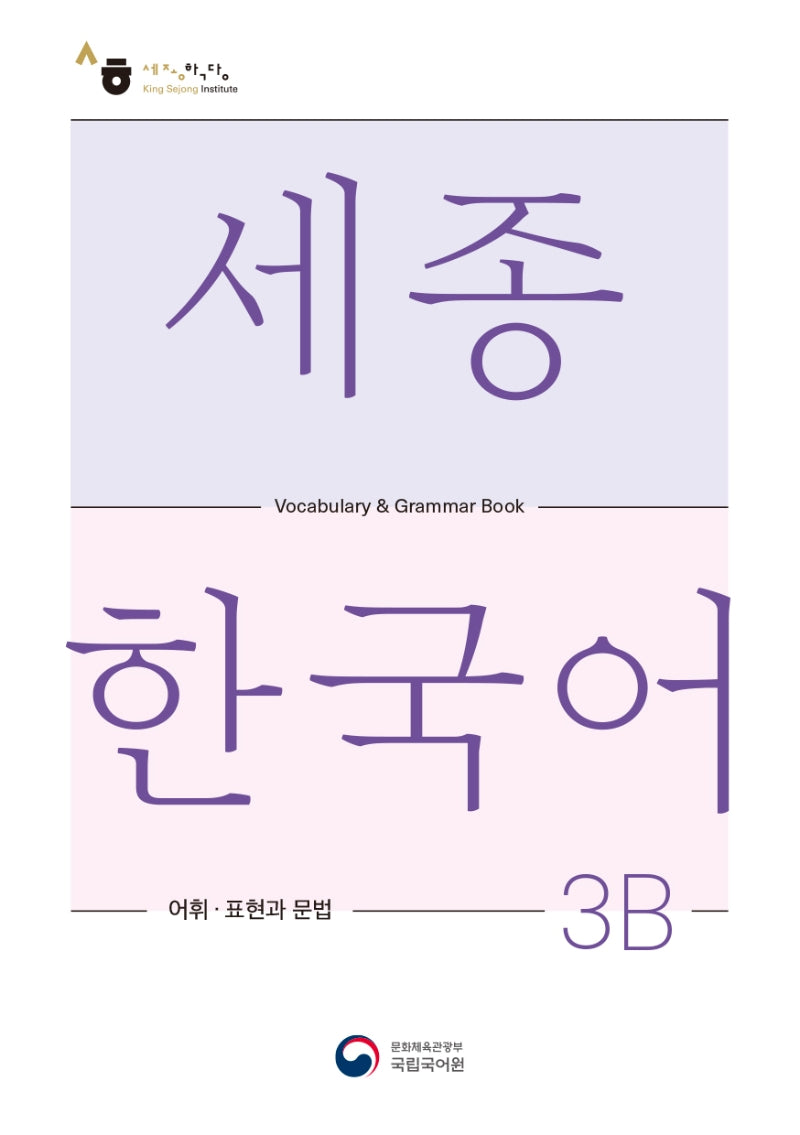 세종한국어 3B 어휘 표현과 문법(Sejong Korean Vocabulary and Grammar 3B)