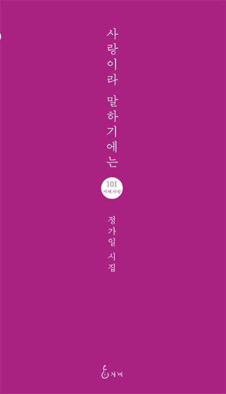 사랑이라 말하기에는(지혜사랑 시인선 101)