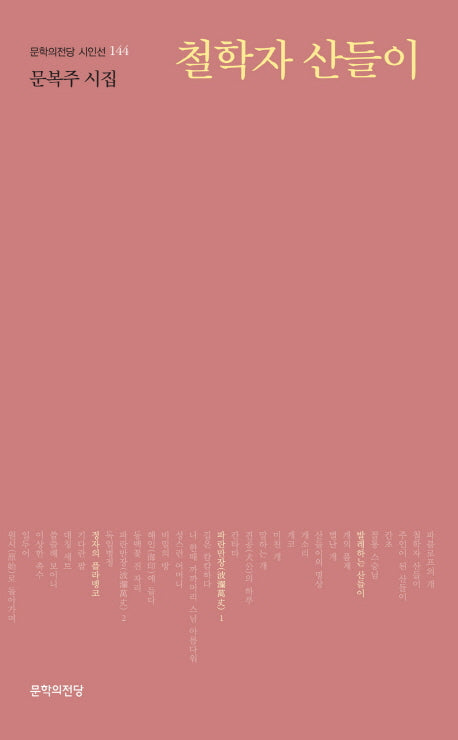 철학자 산들이(문학의전당 시인선 144)