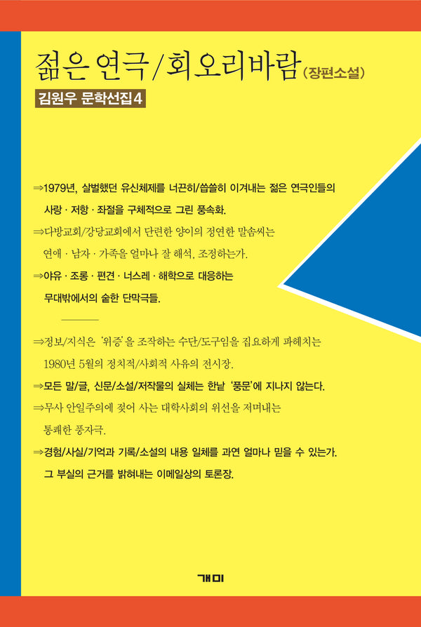 젊은 연극 / 회오리바람(김원우 문학선집 4)