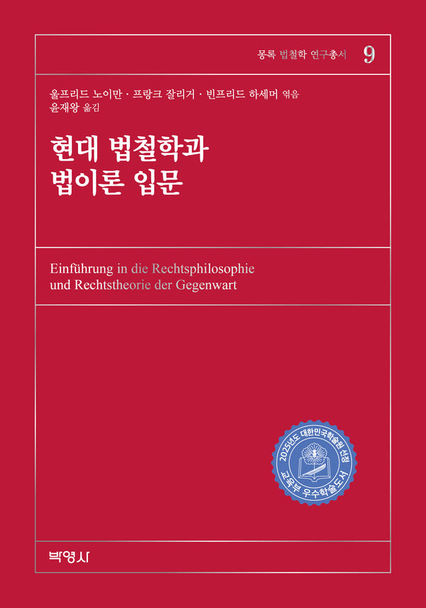현대 법철학과 법이론 입문(몽록 법철학 연구총서 9)