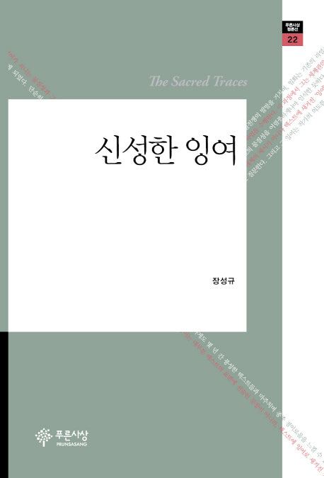 신성한 잉여(푸른사상 평론선 22)(양장본 HardCover)