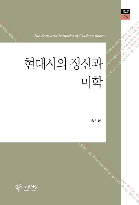 현대시의 정신과 미학(푸른사상평론선 25)(양장본 HardCover)
