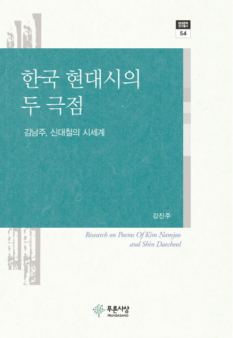 한국 현대시의 두 극점(현대문학연구총서 54)(양장본 Hardcover)