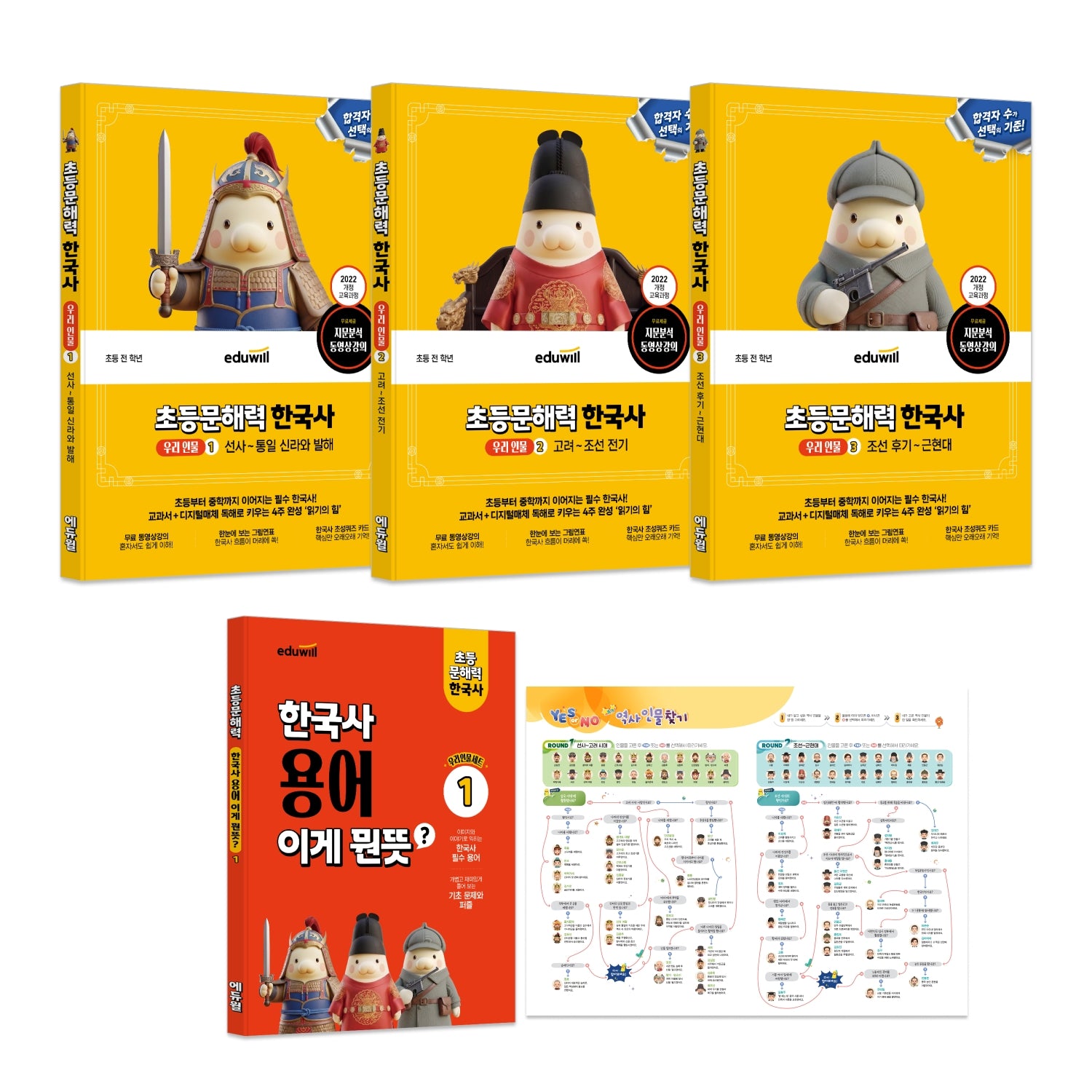 에듀윌 초등문해력 한국사 우리 인물 세트(개정판)(전3권)
