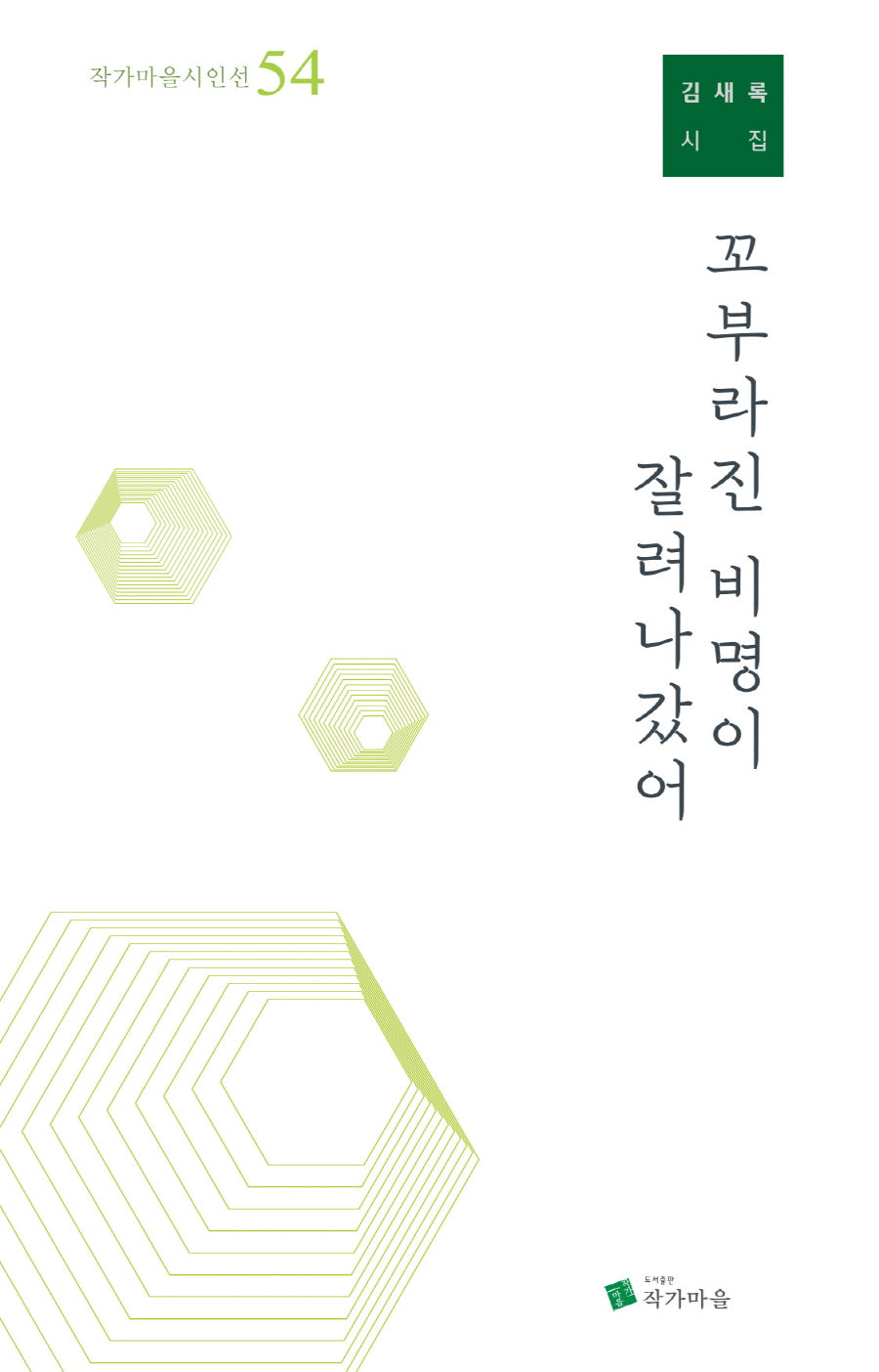 꼬부라진 비명이 잘려나갔어(작가마을시인선 54)