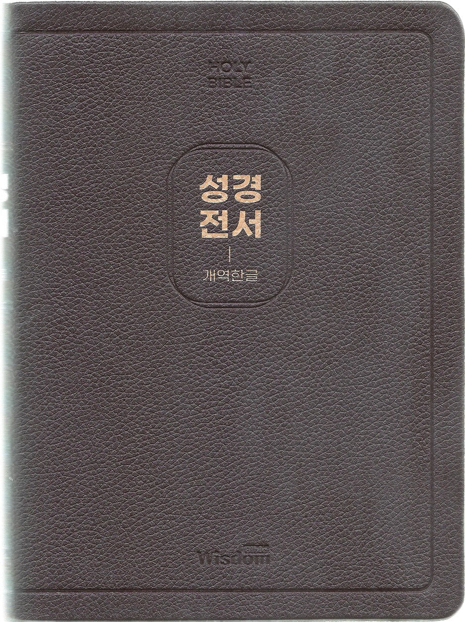 개역한글판 큰활자 성경전서(97B/특대/단본/무지퍼/색인/천연우피/다크브라운)