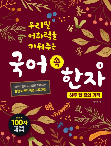 국어 속 한자 2: 하루 한 장의 기적(우리말 어휘력을 키워주는)