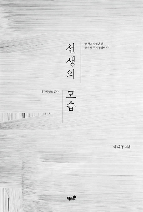 선생의 모습