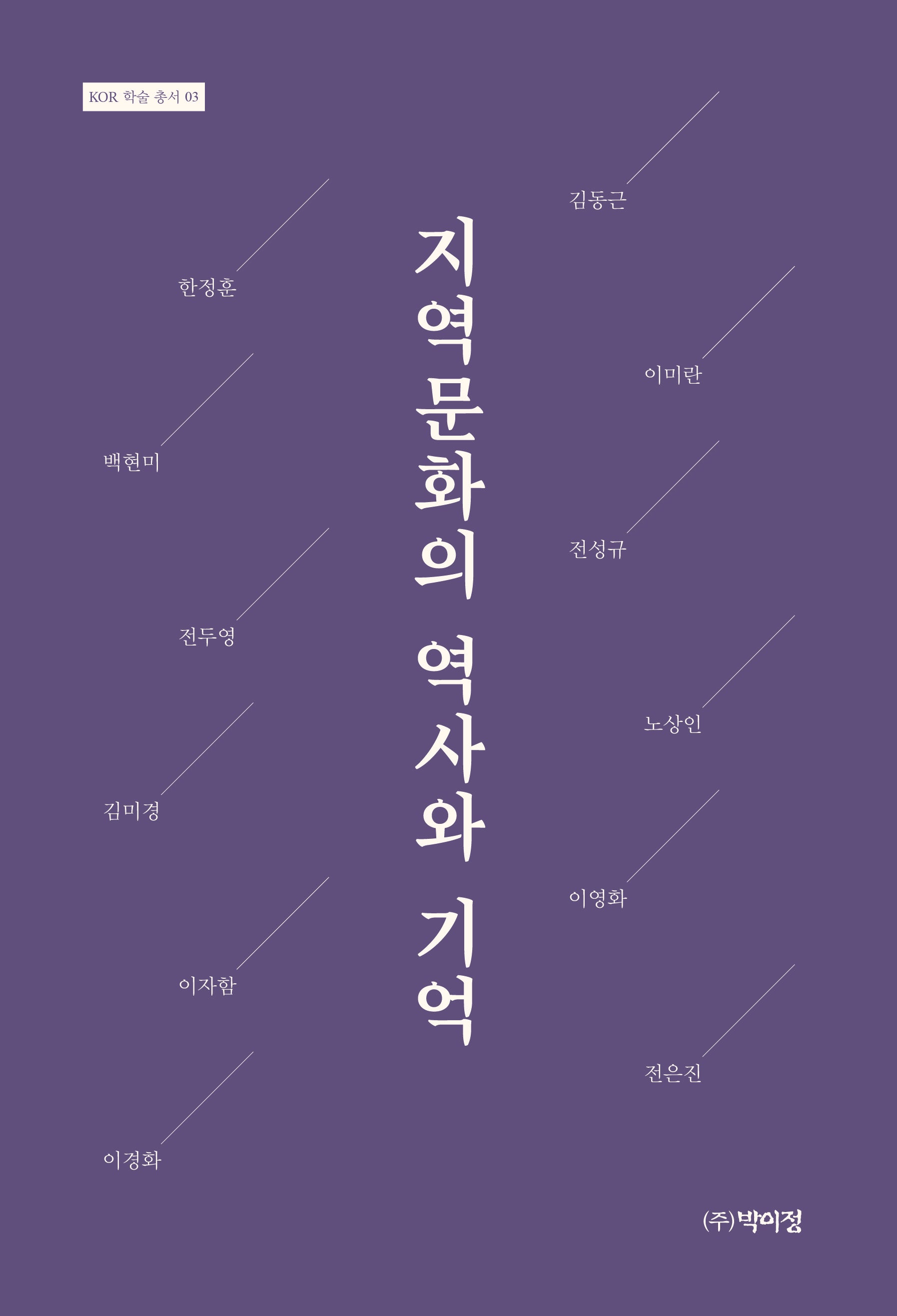 지역 문화의 역사와 기억(KOR 학술 총서 3)