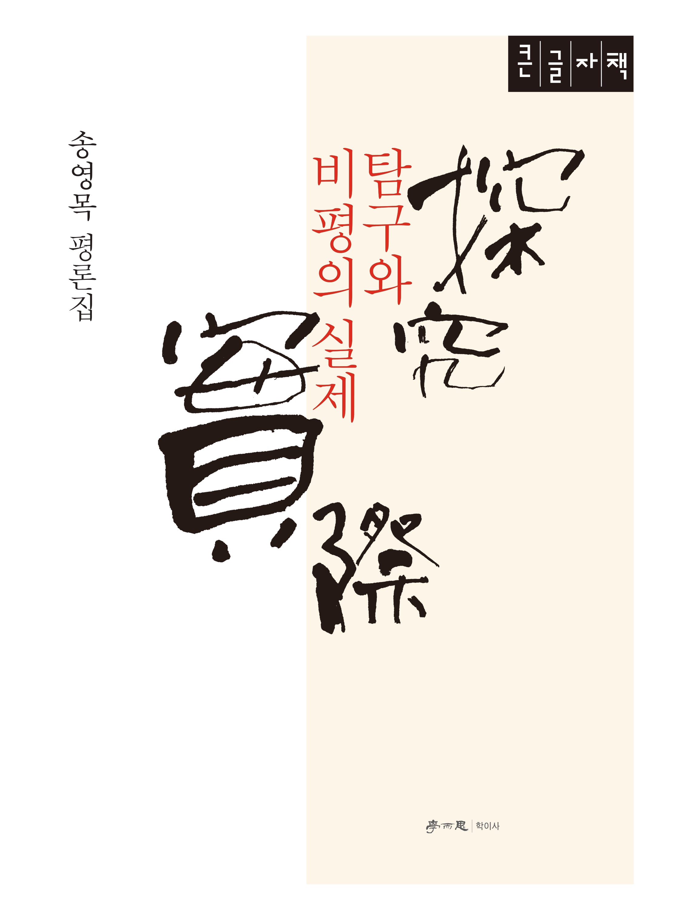 탐구와 비평의 실제(큰글자도서)