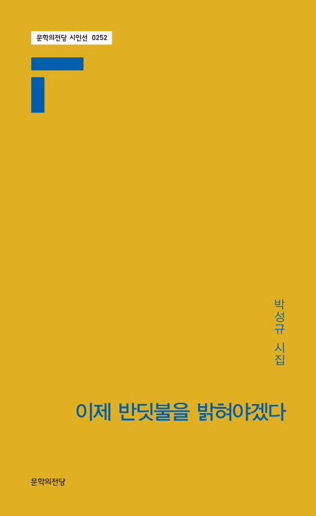 이제 반딧불을 밝혀야겠다(문학의전당 시인선 252)
