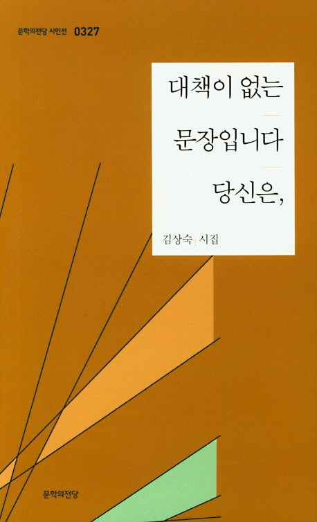 대책이 없는 문장입니다 당신은,(문학의전당 시인선 327)