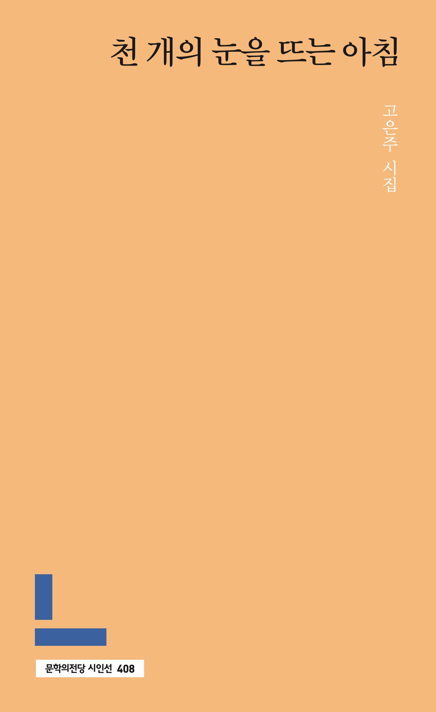 천 개의 눈을 뜨는 아침(문학의전당 시인선 408)