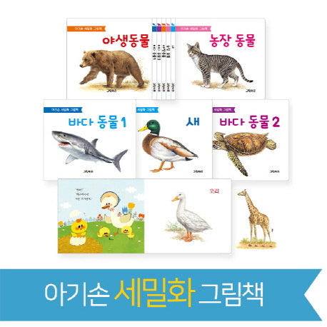 아기손 세밀화 그림책 세트(보드북)(전5권)