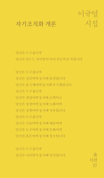 자기조직화 개론(솔시선 37)(양장본 Hardcover)
