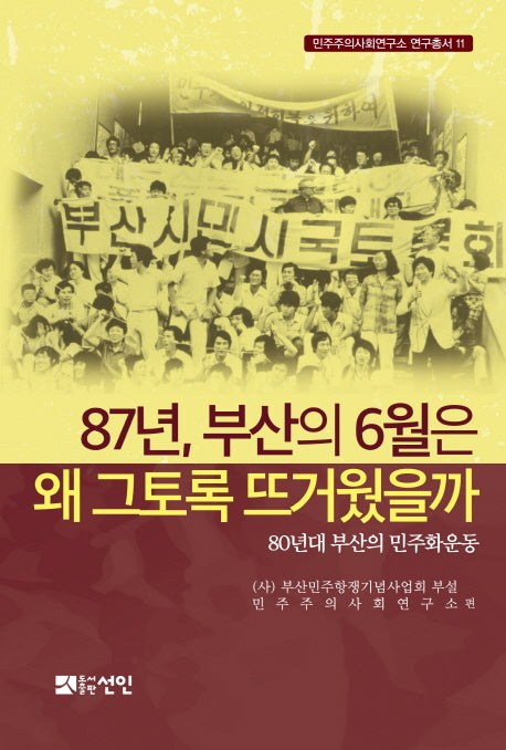 87년, 부산의 6월은 왜 그토록 뜨거웠을까(민주주의사회연구소 연구총서 11)(반양장)