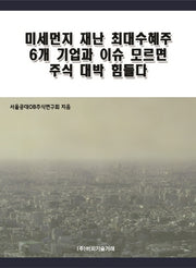 미세먼지 재난 최대수혜주 6개 기업과 이슈 모르면 주식 대박 힘들다