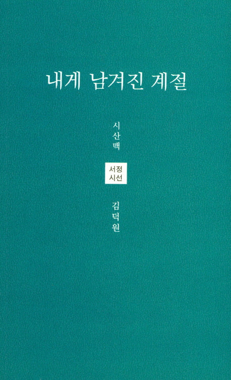 내게 남겨진 계절(시산맥 서정시선 39)
