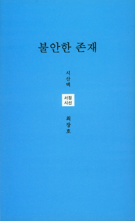 불안한 존재(시산맥 서정시선 42)