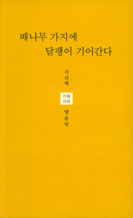 배나무 가지에 달팽이 기어간다(시산맥 기획시선 60)