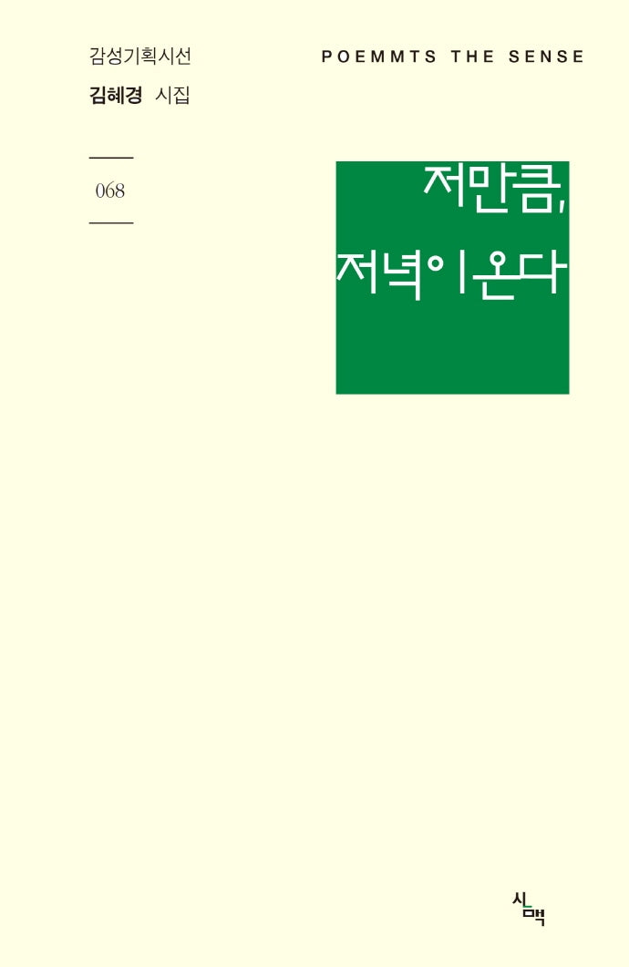 저만큼, 저녁이 온다(감성기획시선 68)