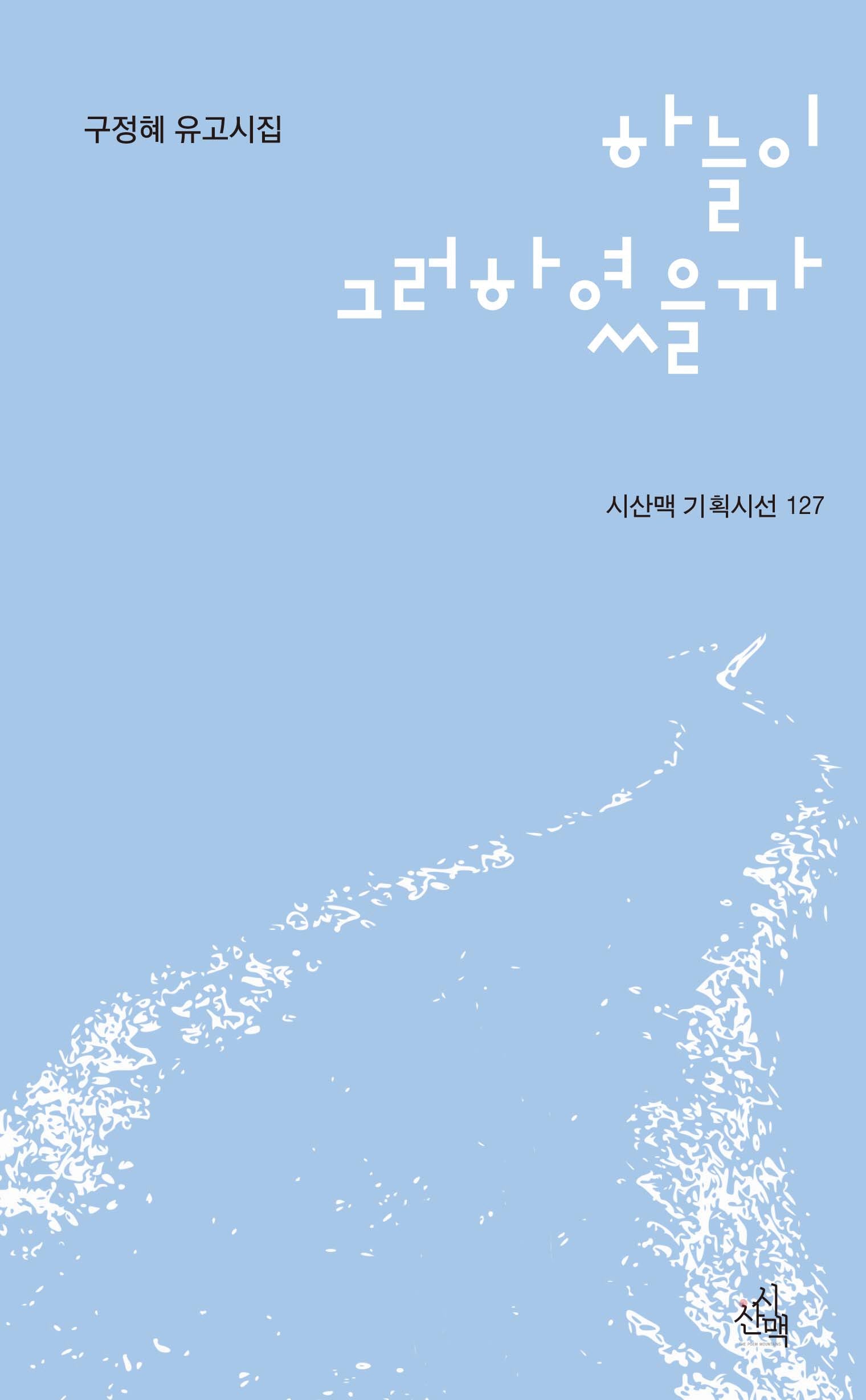 하늘이 그러하였을까(시산맥 기획시선 127)