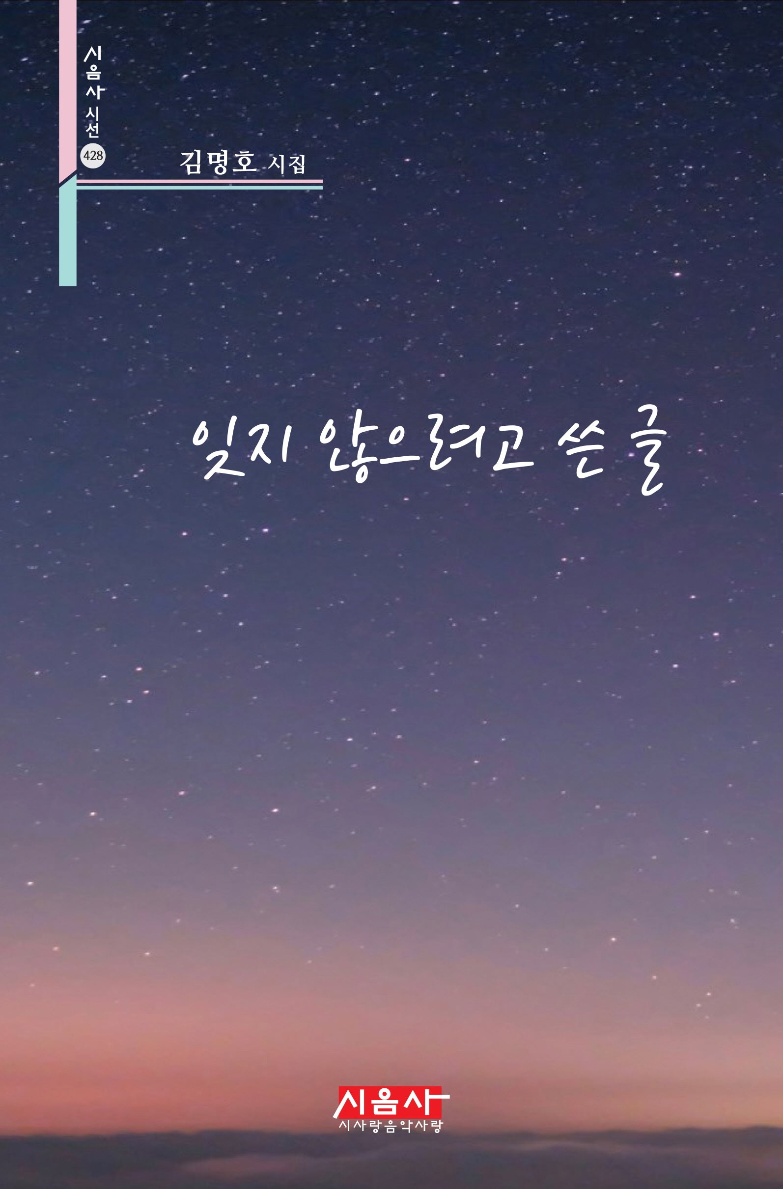 잊지 않으려고 쓴 글(시음사 시선 428)