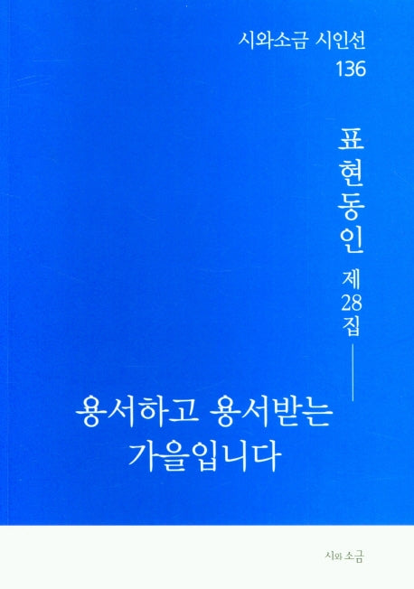 용서하고 용서받는 가을입니다(시와 소금 시인선 136)