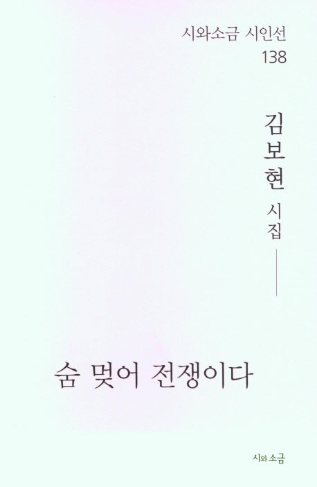 숨 멎어 전쟁이다(시와소금 시인선 138)