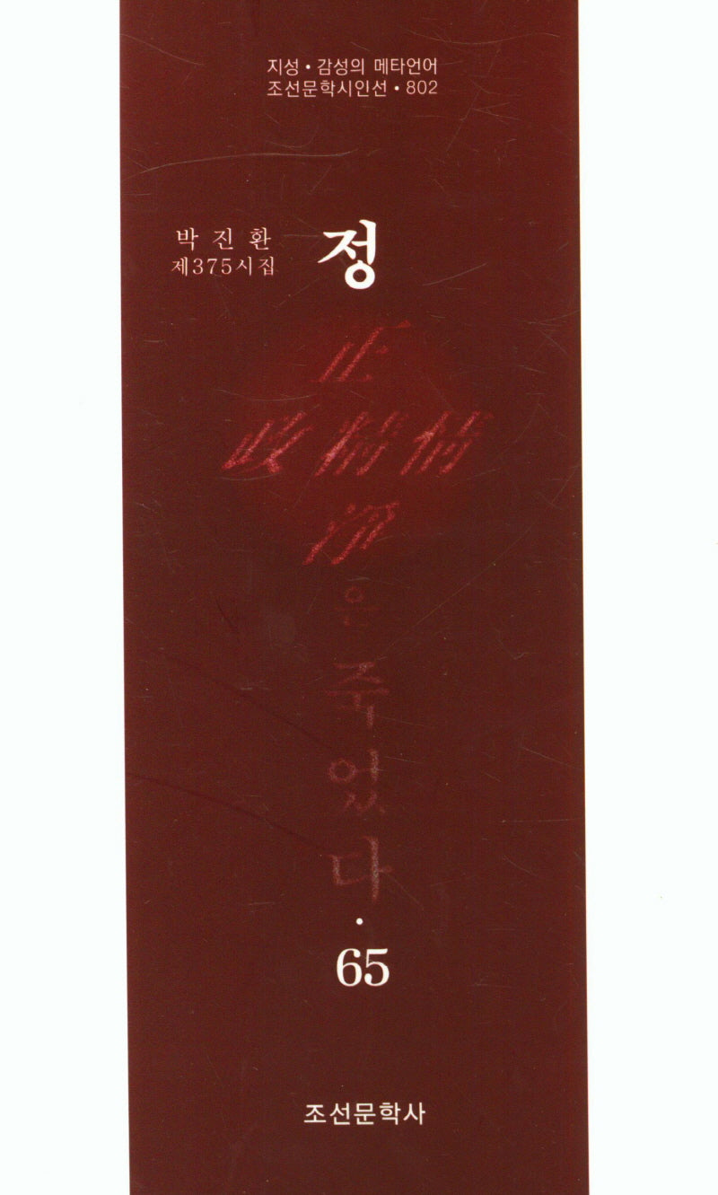 정은 죽었다 65(조선문학시인선 802)