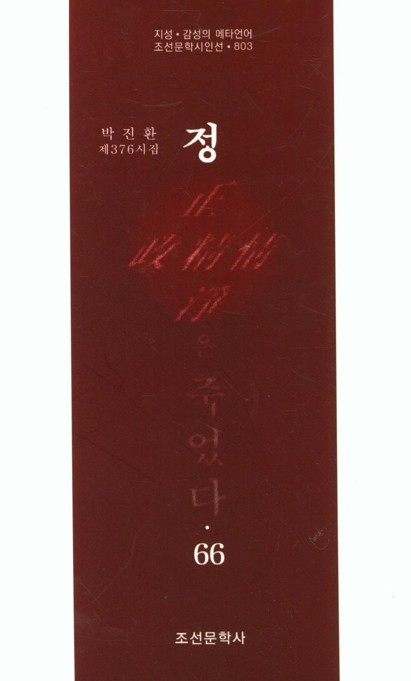 정은 죽었다 66(조선문학시인선 803)