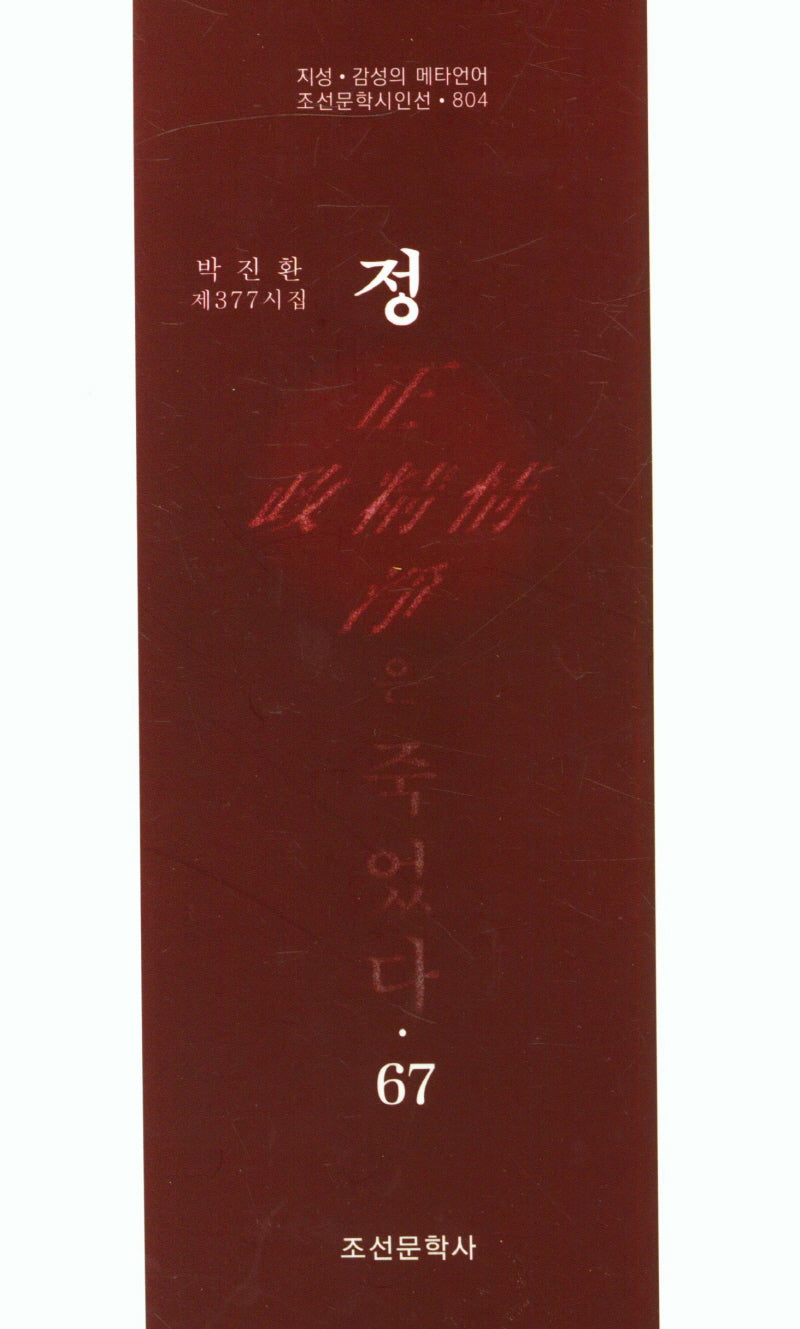 정은 죽었다 67(조선문학시인선 804)
