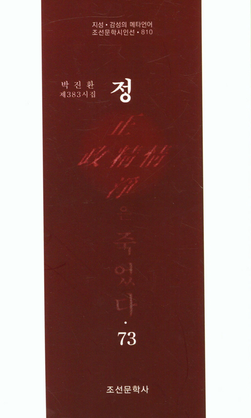 정은 죽었다 73(조선문학시인선 810)