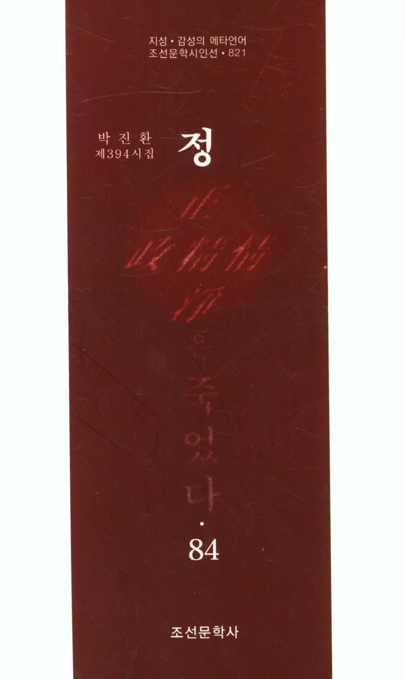 정은 죽었다 84(조선문학시인선 821)