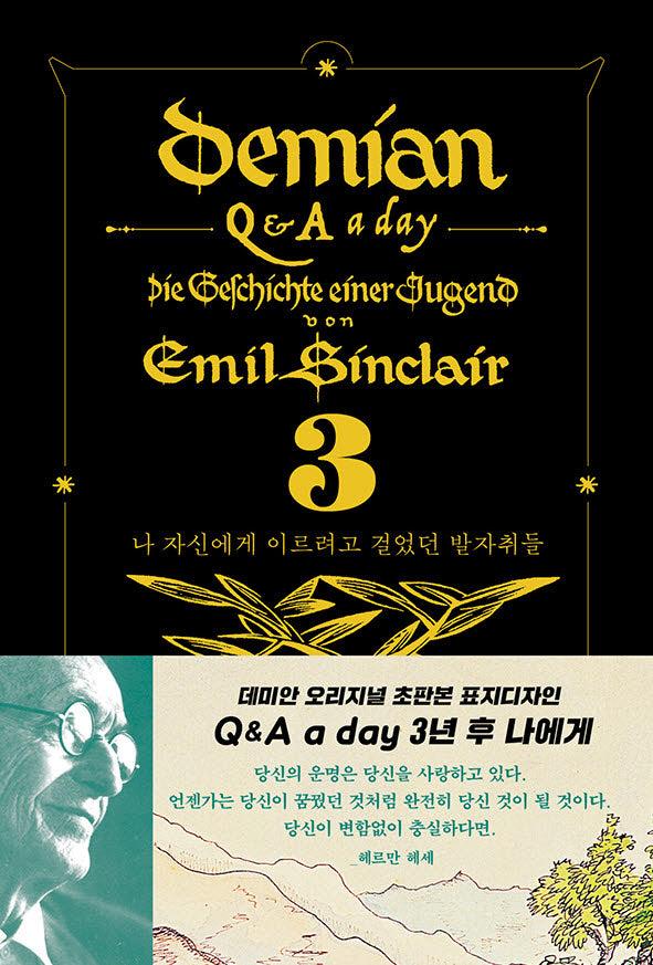 데미안 3년 후 나에게 : Q&A a day(블랙벨벳 금장 에디션)