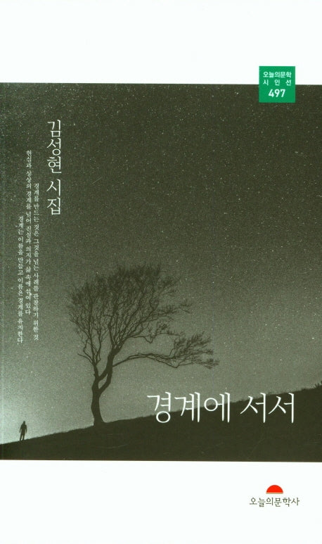 경계에 서서(오늘의문학 시인선 497)