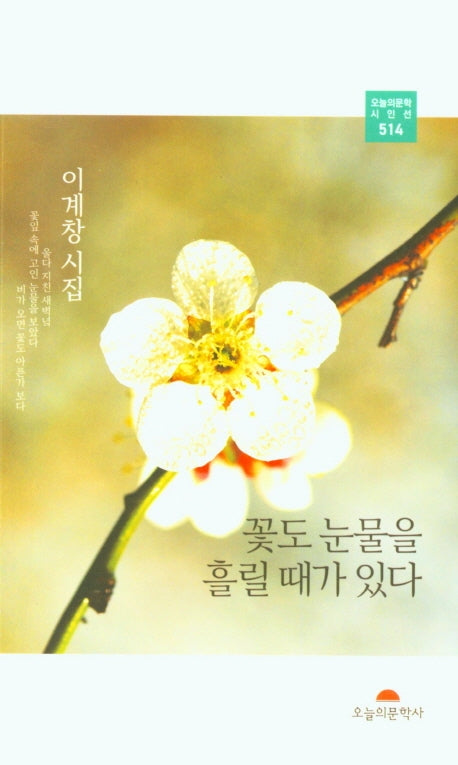 꽃도 눈물을 흘릴때가 있다(오늘의문학 시인선 514)