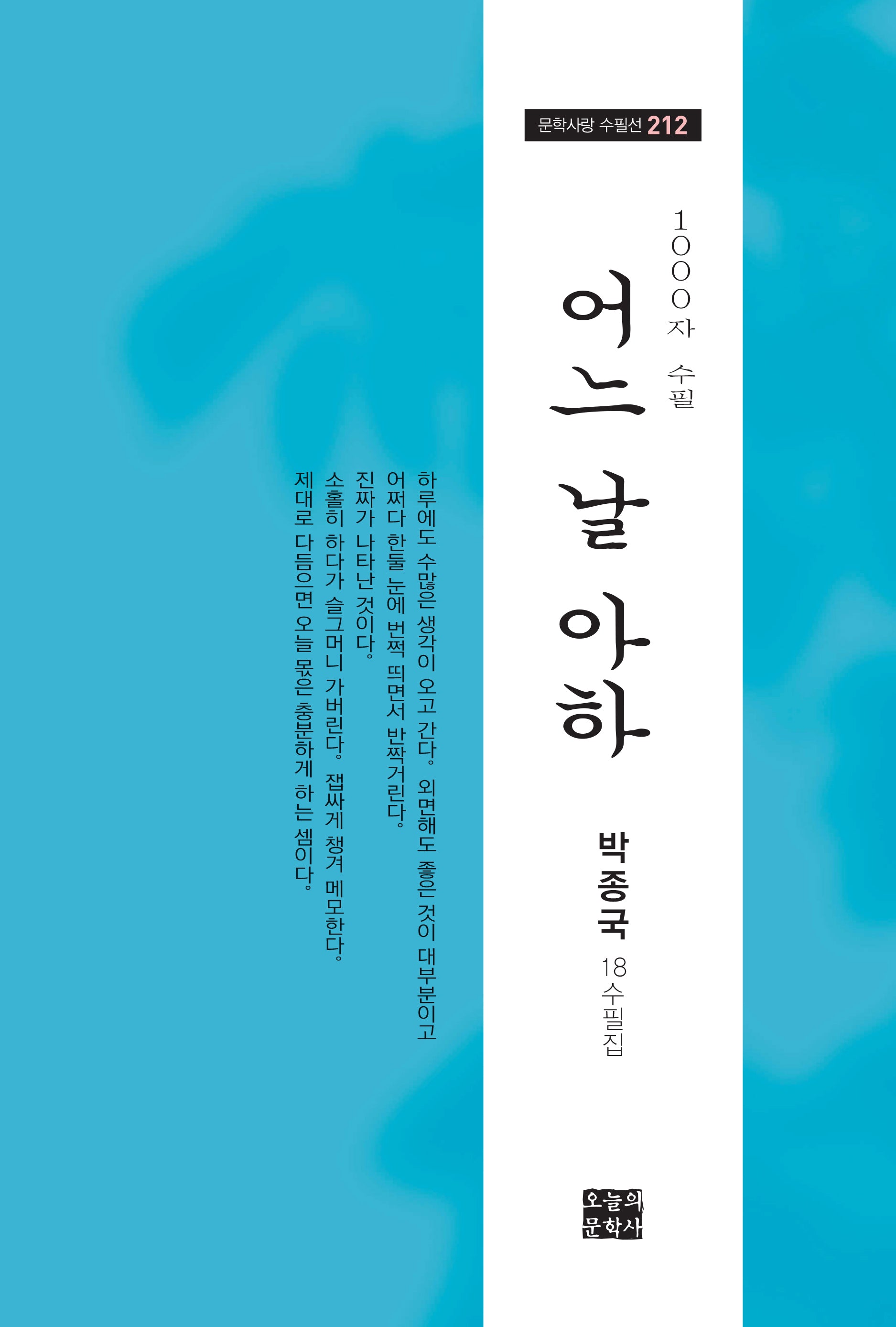 어느 날 아하(문학사랑 수필선 212)