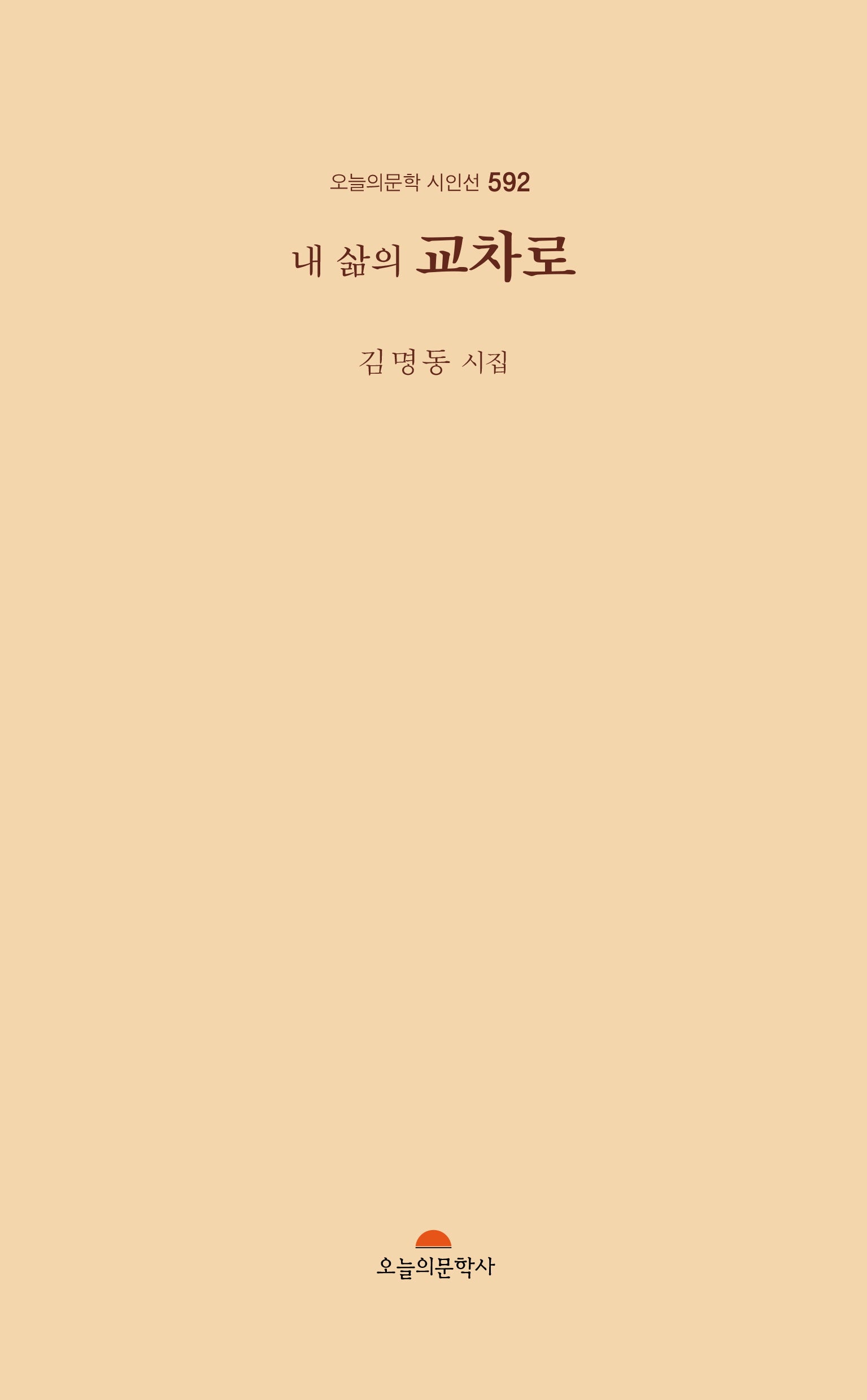 내 삶의 교차로(오늘의 문학 시인선 592)