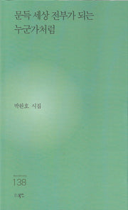 문득 세상 전부가 되는 누군가처럼(현대시세계 시인선 138)