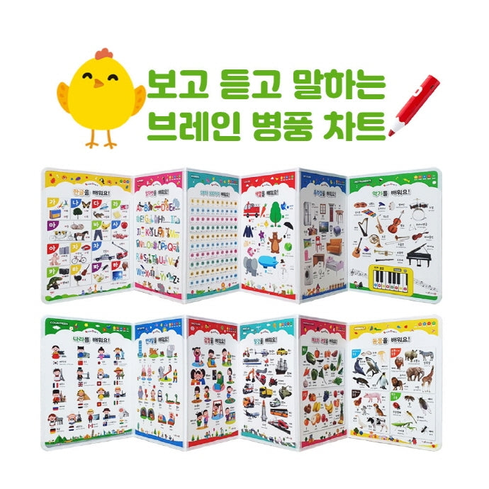보고 듣고 말하는 브레인 병풍차트(병풍책)(전12권)